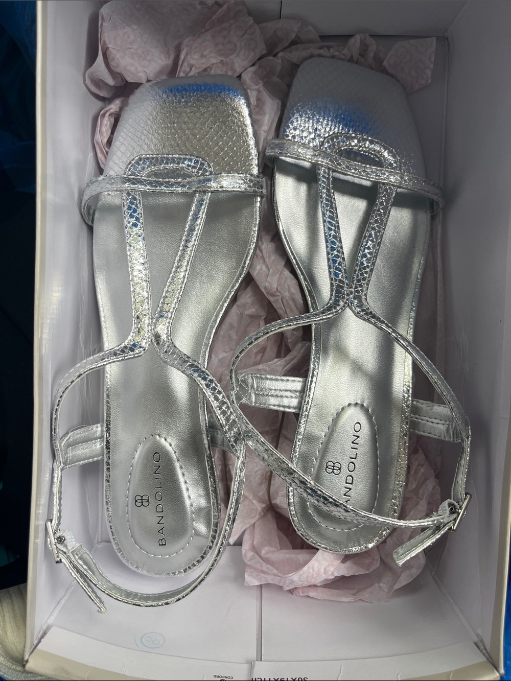 Strappy sandals silver